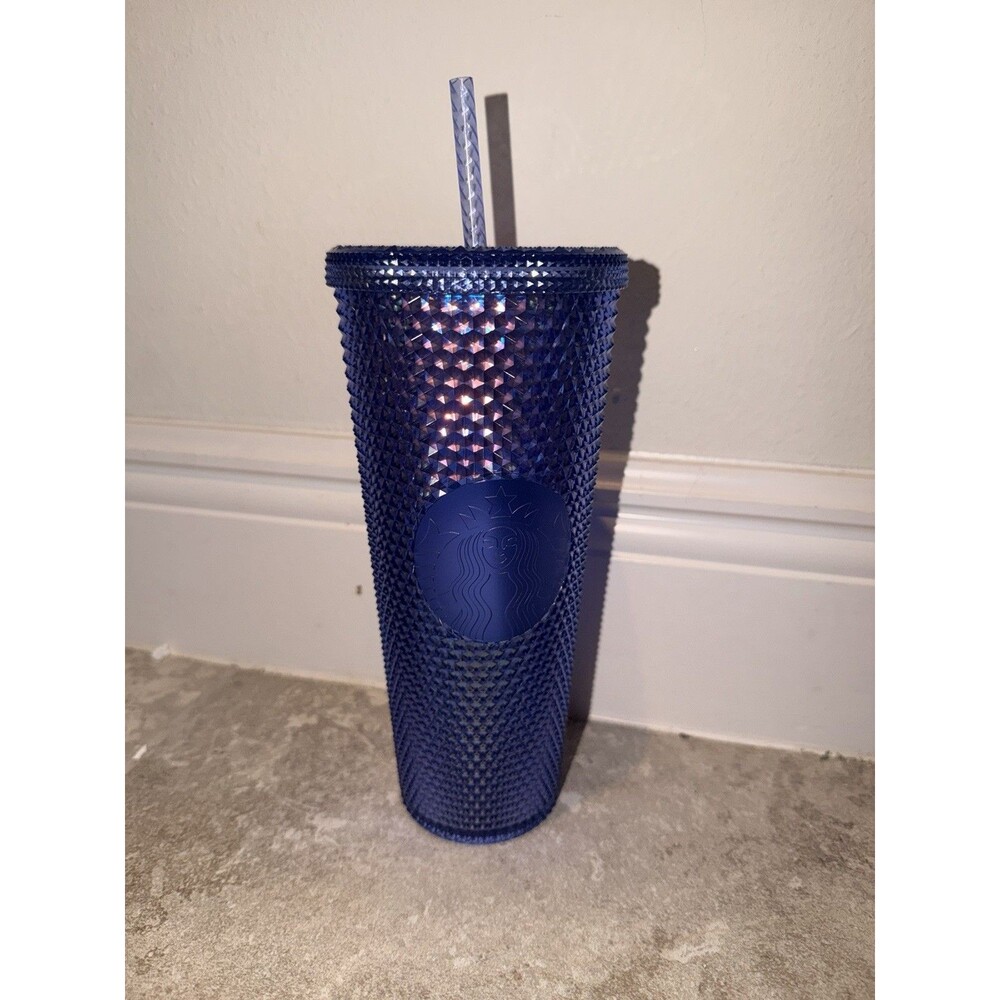 NEW Disney Parks Starbucks 50th Anniversary Blue Studded Tumbler